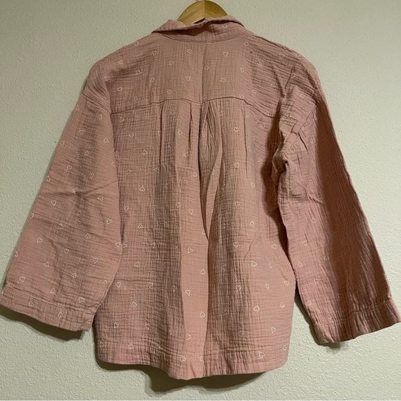 Madewell Lightestspun Oversized Blouse in‎ Open Hearts - Picture 4 of 10